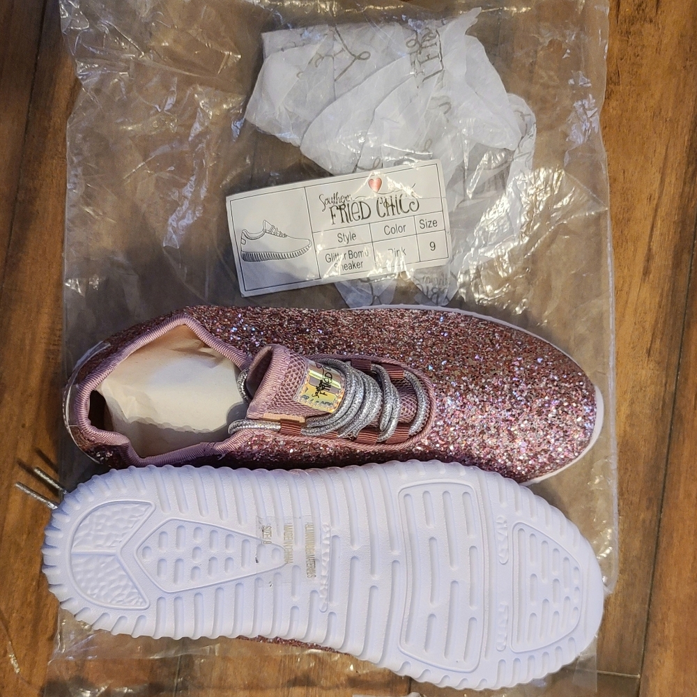 Size 9 glitter bomb sneakers